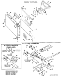 CABINET FRONT ASM. Diagram and Parts List for DLL2650BGL  Hotpoint Dryer