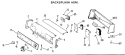 BACKSPLASH ASM. Diagram and Parts List for DLB2450BDL  Hotpoint Dryer