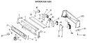 BACKSPLASH ASM. Diagram and Parts List for DLB2650BEL  Hotpoint Dryer