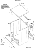 CABINET & TOP Diagram and Parts List for DLB2650BEL  Hotpoint Dryer