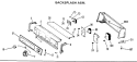 BACKSPLASH ASM. Diagram and Parts List for DLL2450BGL  Hotpoint Dryer
