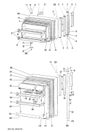 Section Diagram and Parts List for CTX18GGRR  Hotpoint Refrigerator