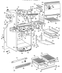 Section Diagram and Parts List for CTX18GGRR  Hotpoint Refrigerator