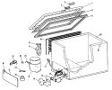 Section Diagram and Parts List for FH5CFD  Hotpoint Freezer