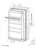 Section Diagram and Parts List for FV10CJB  Hotpoint Freezer