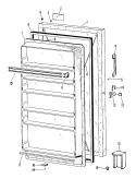 Section Diagram and Parts List for FV21CJB  Hotpoint Freezer