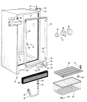 Section Diagram and Parts List for FV21CJB  Hotpoint Freezer