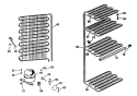 Section Diagram and Parts List for FV19CJB  Hotpoint Freezer