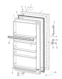 Section Diagram and Parts List for FVF16EJB  Hotpoint Freezer