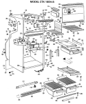 Section Diagram and Parts List for CTX18EHBR  Hotpoint Refrigerator