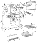 Section Diagram and Parts List for CTX18LGRR  Hotpoint Refrigerator