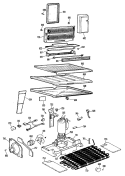 Section Diagram and Parts List for CTX20EGRR  Hotpoint Refrigerator