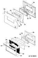 Section Diagram and Parts List for RGB628GEJ1  Hotpoint Range