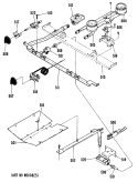 Section Diagram and Parts List for RGB628GEJ1  Hotpoint Range
