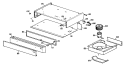 Section Diagram and Parts List for JN361*01  General Electric Range Hood