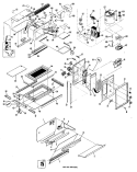 Section Diagram and Parts List for RGH946GEH3  Hotpoint Range