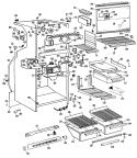 Section Diagram and Parts List for CTX23EHBR  Hotpoint Refrigerator