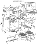 Section Diagram and Parts List for CTX23EHCR  Hotpoint Refrigerator