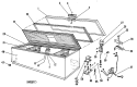 Section Diagram and Parts List for FH22CJB  Hotpoint Freezer