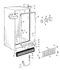 Section Diagram and Parts List for FV10CJD  Hotpoint Freezer