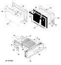 Section Diagram and Parts List for RGS525GPJ1  Hotpoint Range
