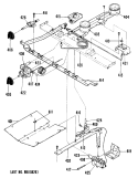 Section Diagram and Parts List for RGS525GPJ1  Hotpoint Range