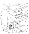 Section Diagram and Parts List for CCX20GJB  General Electric Refrigerator