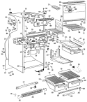 Part Location Diagram of WR74X0181 GE CLOSURE GRIL