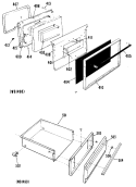 Section Diagram and Parts List for RGB745GEH1  Hotpoint Range