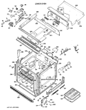 LOWER OVEN Diagram and Parts List for RK962G*K2  Hotpoint Microwave Oven Combo