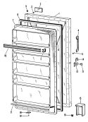 Section Diagram and Parts List for FV21CKB  Hotpoint Freezer