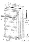 Section Diagram and Parts List for FV10CKB  Hotpoint Freezer