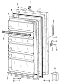 Section Diagram and Parts List for FV19CKB  Hotpoint Freezer