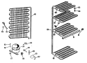 Section Diagram and Parts List for FV19CKB  Hotpoint Freezer