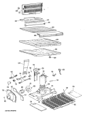 Section Diagram and Parts List for CTX24EJBR  Hotpoint Refrigerator