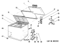 Section Diagram and Parts List for FH5CKC  Hotpoint Freezer