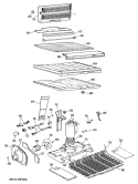Section Diagram and Parts List for CTX24GJBR  Hotpoint Refrigerator