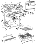 Section Diagram and Parts List for CTX18AJB  Hotpoint Refrigerator