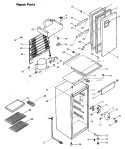 REPAIR PARTS Diagram and Parts List for SSD4CKB  Hotpoint Refrigerator