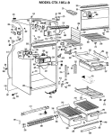 Part Location Diagram of WR13X5197 GE HINGE CENTER