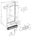 Section Diagram and Parts List for FV10CKC  Hotpoint Freezer