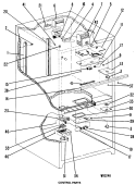 CONTROL PARTS Diagram and Parts List for CCX20GKB  General Electric Refrigerator