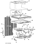 Section Diagram and Parts List for CTA15CJCRAD  Hotpoint Refrigerator