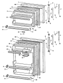 Section Diagram and Parts List for CTA13CJCRWH  Hotpoint Refrigerator