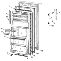 Section Diagram and Parts List for SSD14CJCRAD  Hotpoint Refrigerator