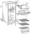 Section Diagram and Parts List for SSD11CJCRWH  Hotpoint Refrigerator