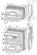 Part Location Diagram of WR77X0499 GE Door INNER  FF