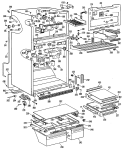 Section Diagram and Parts List for CTX24WKBR  Hotpoint Refrigerator