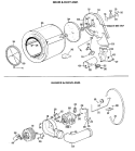 DRUM & DUCT ASM. Diagram and Parts List for DLL2650BHL  Hotpoint Dryer