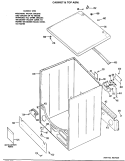 CABINET & TOP ASM. Diagram and Parts List for DLB2650BGL  Hotpoint Dryer